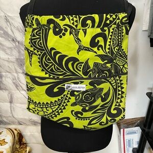 Local Design Green and Black Patterned Bag